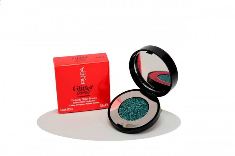 PUPA GLITTER BOMB EYESHADOW Ombretto occhi Glitter Estremo N004 EMERALD JEWEL