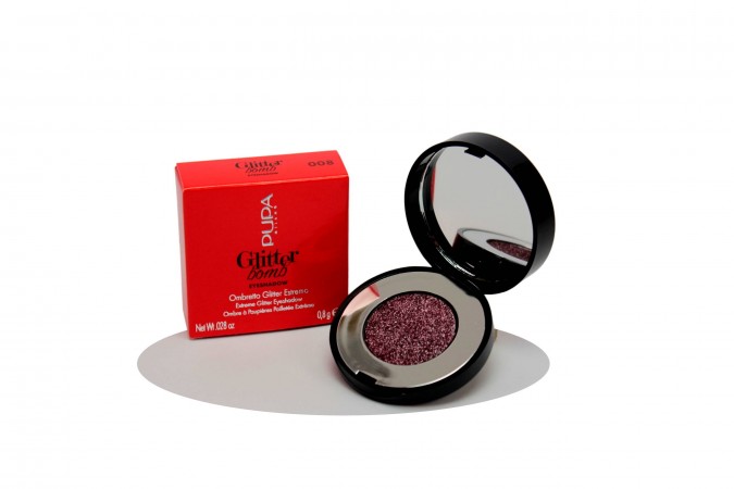 PUPA GLITTER BOMB EYESHADOW Ombretto occhi Glitter Estremo N008 FROZEN VIOLET