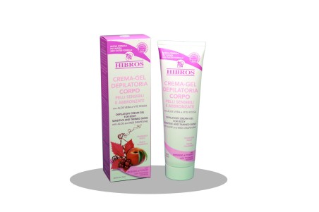 HIBROS CREMA GEL DEPILATORIA CORPO PELLI SENSIBILI E ABBRONZATE ALOE VERA 150ML Hibros 370034/001 Creme e spray depilatori