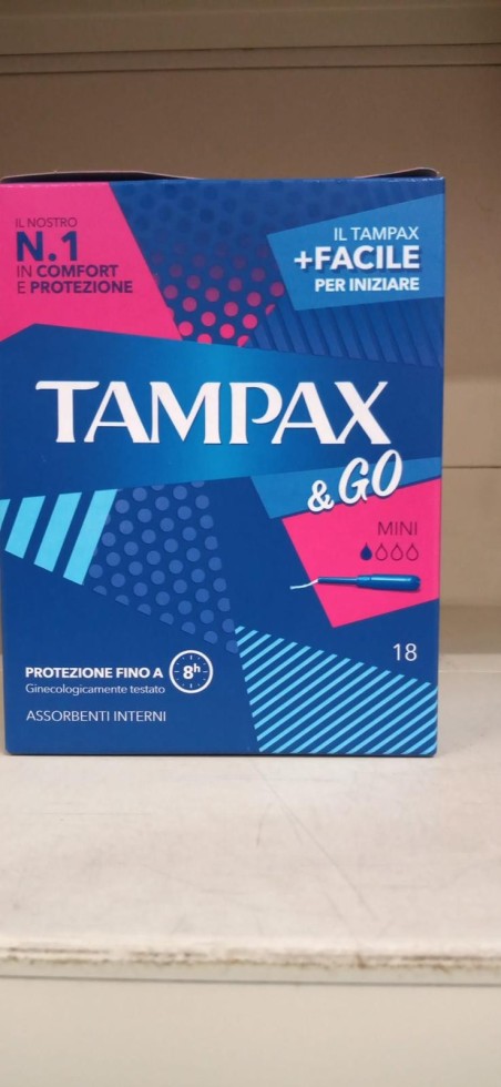 TAMPAX ASSORBENTI INTERNI LITES LEGER MINI SCATOLA 18PEZZI FLUSSO LEGGERO 8 ORE Tampax 450187 Altro per cura del corpo