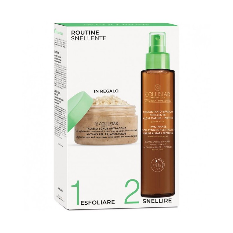 COLLISTAR KIT CONCENTRATO BIFASICO SNELLENTE ALGHE MARINE+TALASSO SCRUB OMAGGIO