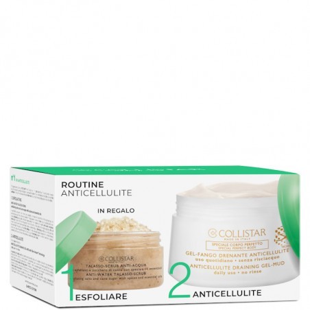 COLLISTAR KIT GEL-FANGO DRENANTE ANTICELLULITE 400ML+TALASSO-SCRUB ANTI-ACQUA Collistar 186063/01 Inestetismi e cellulite