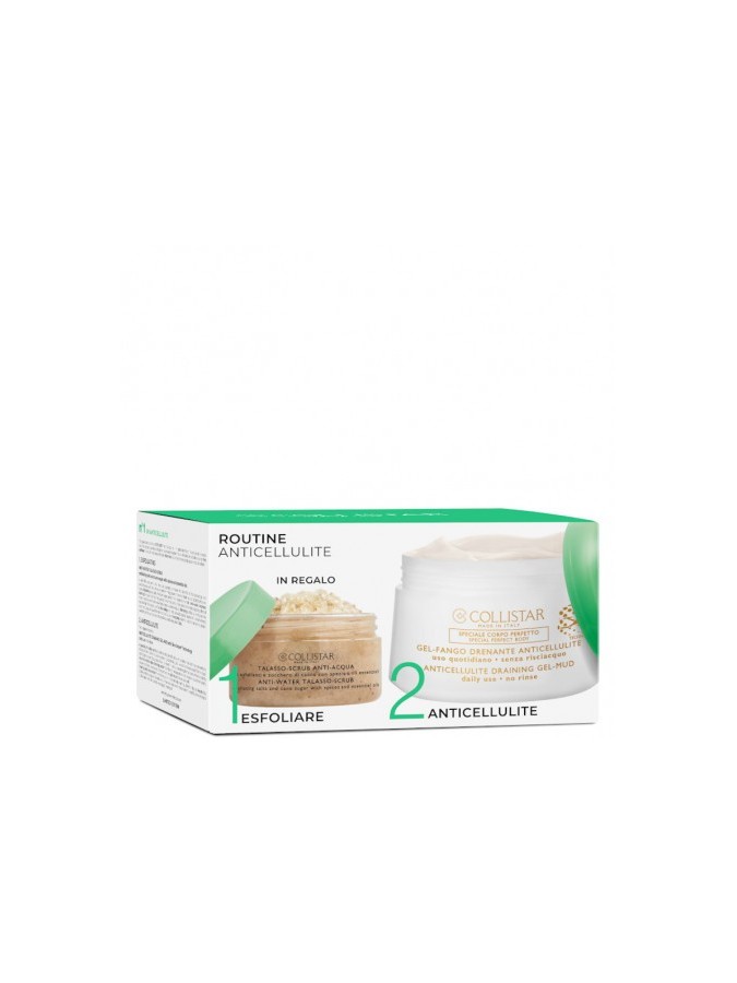 COLLISTAR KIT GEL-FANGO DRENANTE ANTICELLULITE 400ML+TALASSO-SCRUB ANTI-ACQUA