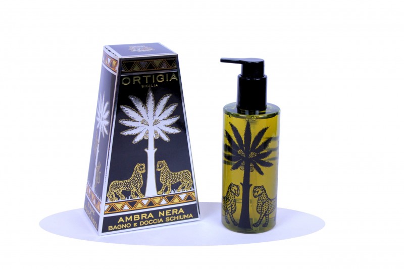 Ortigia Sicilia Ambra Nera Bagno E Doccia Schiuma 250Ml Gel