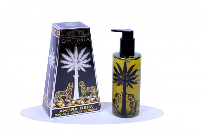 Ortigia Sicilia Ambra Nera Bagno E Doccia Schiuma 250Ml Gel