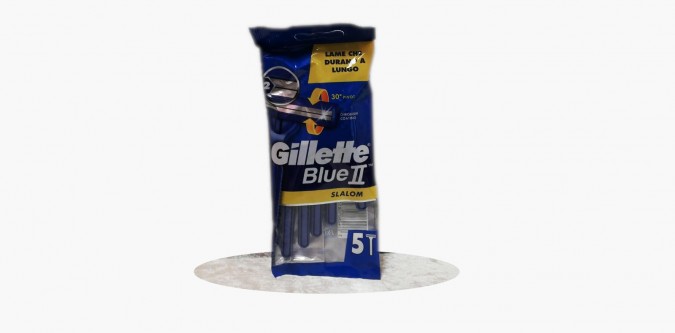 GILLETTE RASOIO BLUE II SLALOM 2 LAME USA E GETTA 5 PZ