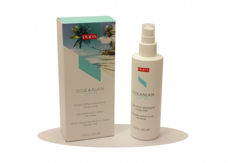 Pupa Oceanian SPA Fluido Spray Benessere Energia Vitale 200ml Pelle Morbida