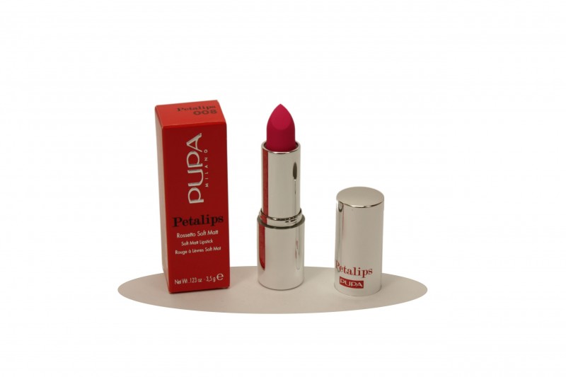Pupa Petalips Rossetto Labbra Soft Matt Modulabile N°008 Fuchsia Geranium