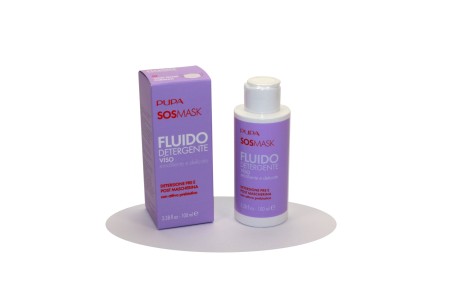 Pupa Sos Mask Fluido Detergente 100Ml Fluido Emolliente e Delicato Pupa 568952 Detergenti e tonici