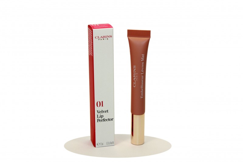 Clarins Velvet Lip Perfector Lucidalabbra 01 Velvet Nude 12ml