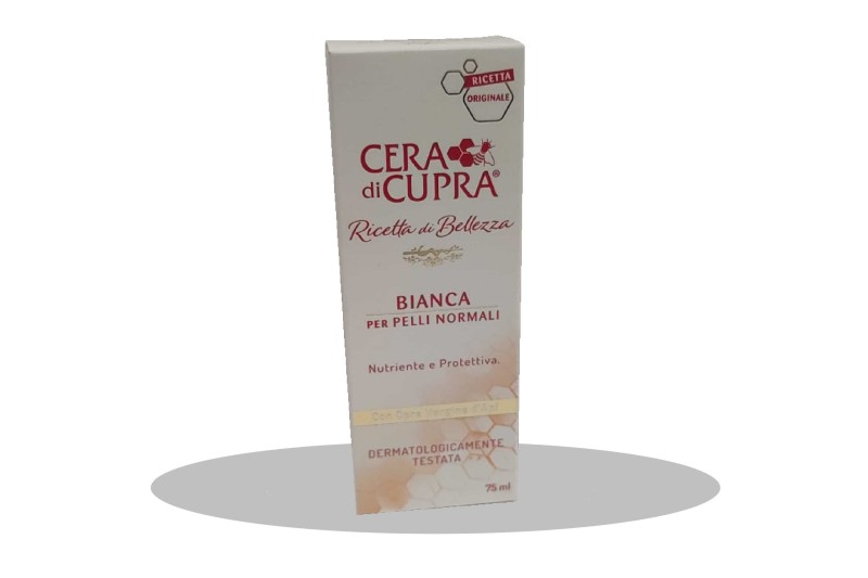 CERA DI CUPRA BIANCA PER PELLI NORMALI E GRASSE EFFETTO ANTI ETA' 75ML TUBO